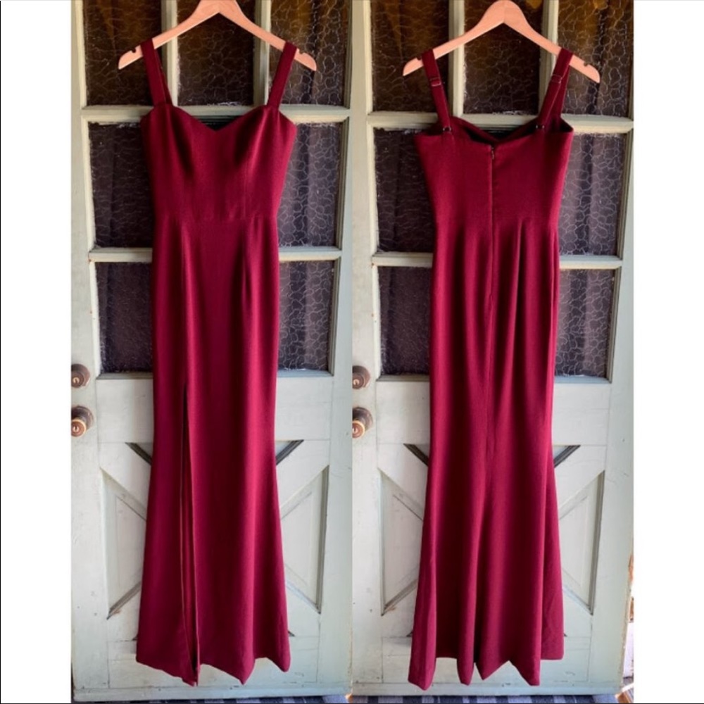 Dress the population Maroon Estella dress